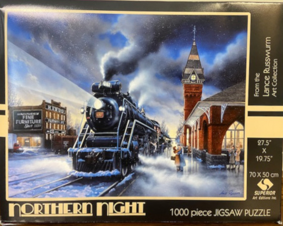Northern Lights Puzzel with Poster